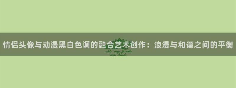 免费韩漫漫画大全：情侣头像与动漫黑白色调的融合艺术创作：浪漫与和谐之间的平衡配图