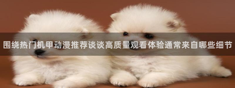 免费韩漫漫画大全：围绕热门机甲动漫推荐谈谈高质量观看体验通常来自哪些细节配图